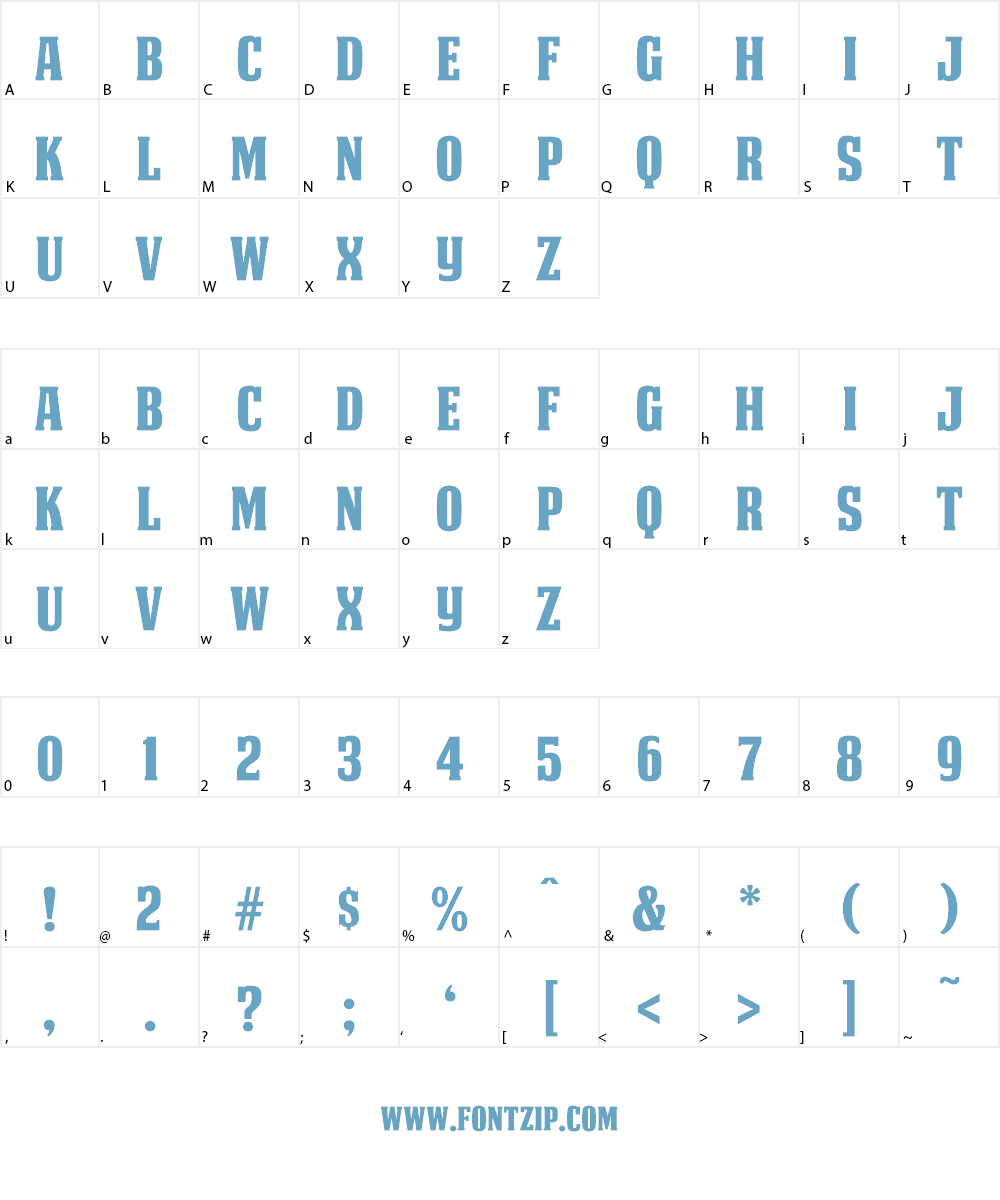 DEATHE MAACH NCV Font Character